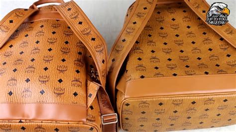 mcm fake vs real bag|genuine mcm backpack.